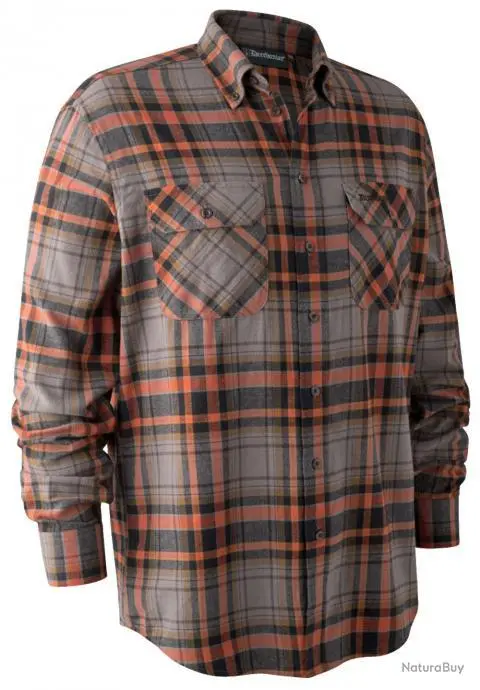 Chemise Marvin Orange à Carreaux Deerhunter Carreaux 41/42 3 Chemise Marvin Orange à Carreaux Deerhunter Carreaux 41/42