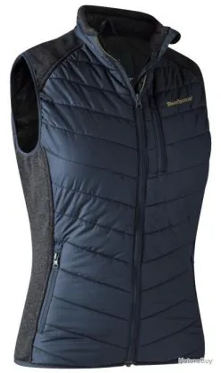 Gilet Bleu Matelassé Lady Caroline Deerhunter Bleu