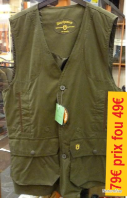 Gilet Chasse DEERHUNTER Daytona Kaki L 4235LJS