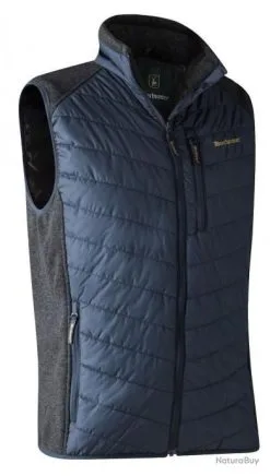 Gilet De Chasse Bleu Moor Avec Tricot DEERHUNTER