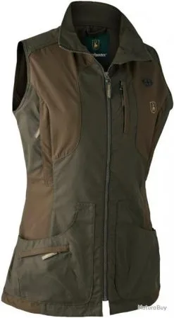 Gilet De Chasse Kaki Pour Femme Lady Ann Deerhunter Kaki