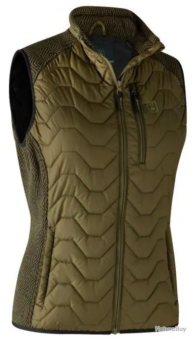 Gilet Matelassé Lady Beth Deerhunter Kaki 3 Gilet Matelassé Lady Beth Deerhunter Kaki