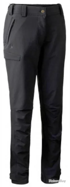 Pantalon Noir Lady Ann Stretch Deerhunter Noir 48