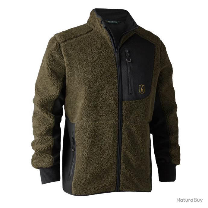 Veste Polaire Molletonnée Deerhunter Rogaland Fiber Pile Kaki 3 Veste Polaire Molletonnée Deerhunter Rogaland Fiber Pile Kaki