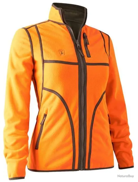 Veste Polaire Lady Pam Contrecollée Réversible Deerhunter Orange 38 3 Veste Polaire Lady Pam Contrecollée Réversible Deerhunter Orange 38