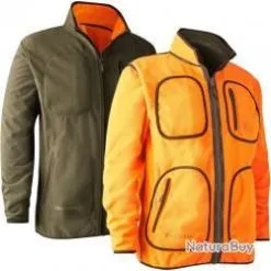 Veste Polaire Réversible DEERHUNTER, Modèle Gamekeeper