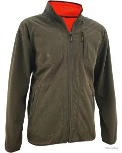 Deerhunter Veste Polaire Réversible Michael (Couleur: Brun/orange Fluo)