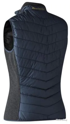 Devant -Deerhunter Soldes 00002 Gilet bleu matelasse lady Caroline Deerhunter Bleu 38