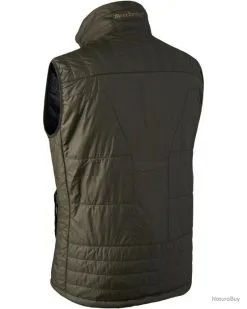 Devant -Deerhunter Soldes 00002 Gilet chauffant matelasse Heat Couleur Olive Taille S