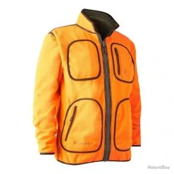 Veste De Chasse Polaire Gamekeeper Réversible Orange Deerhunter -Deerhunter Soldes 00003 Veste de chasse polaire Gamekeeper reversible orange Deerhunter S
