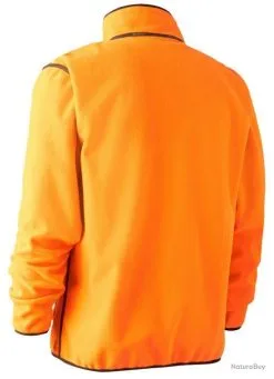 Veste Polaire Contrecollée Gamekeeper Réversible Deerhunter Orange L -Deerhunter Soldes 00003 Veste polaire contrecollee Gamekeeper reversible Deerhunter Orange L