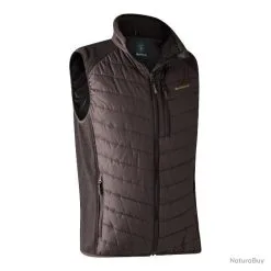 Gilet Doudoune Moor Avec Tricot Marron/prune Deerhunter
