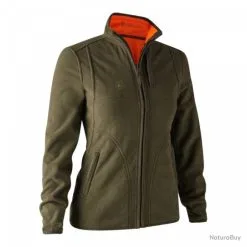 Veste Polaire Contrecollée Réversible Femme DeerHunter Pam Orange Vert