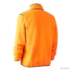 Veste Polaire Contrecollée DeerHunter Réversible Gamekeeper Marron Orange -Deerhunter Soldes 00031 Veste polaire contrecollee DeerHunter reversible Gamekeeper Marron Orange
